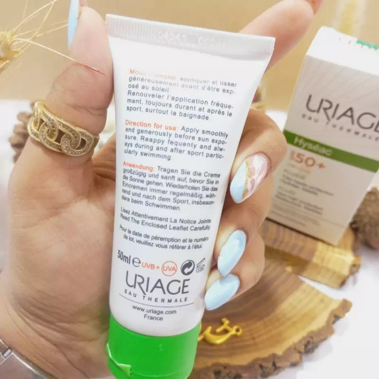 کرم ضدآفتاب اوریاژ مدل Hyseac spf50 حجم 50 میلی لیتر