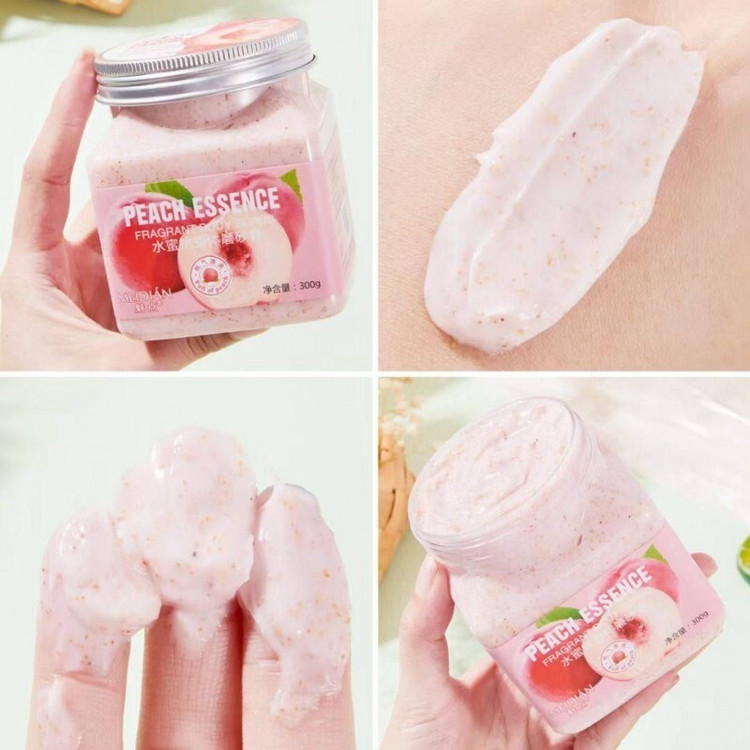 اسکراب شنی صورت و بدن عصاره هلو 300 میل