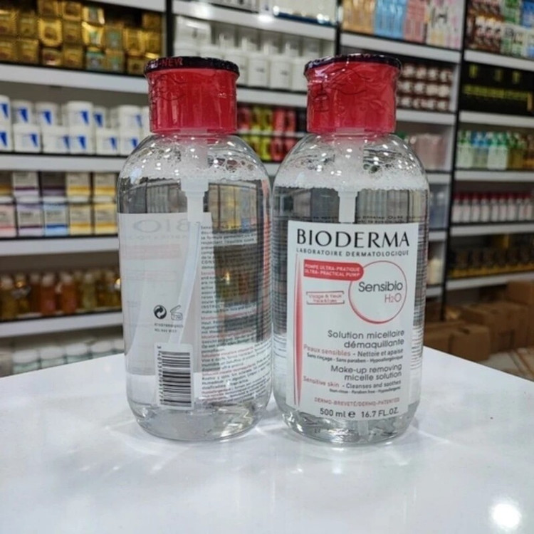 میسلار سنسیبایو 500 میل پمپی بایودرما Sensibio H2o 500ml Pump Bioderma