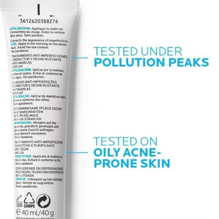 ضدآفتاب بی رنگ فلویید ضد لک لاروش پوزای مدل EFFACLAR DUO PLUS SPF30 حجم 40 میلی لیتر