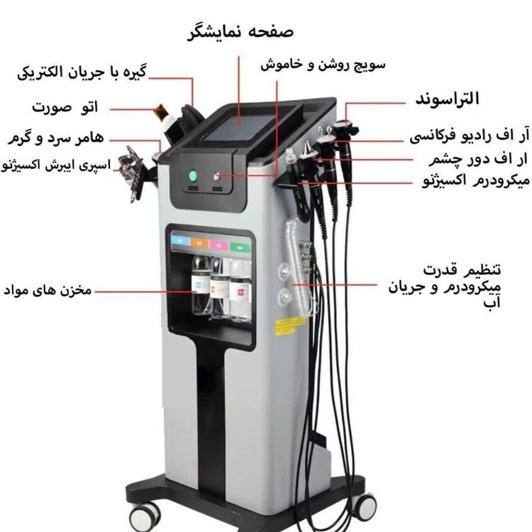 دستگاه سوپرفیشیال 8 هندپیس موتور سنگین