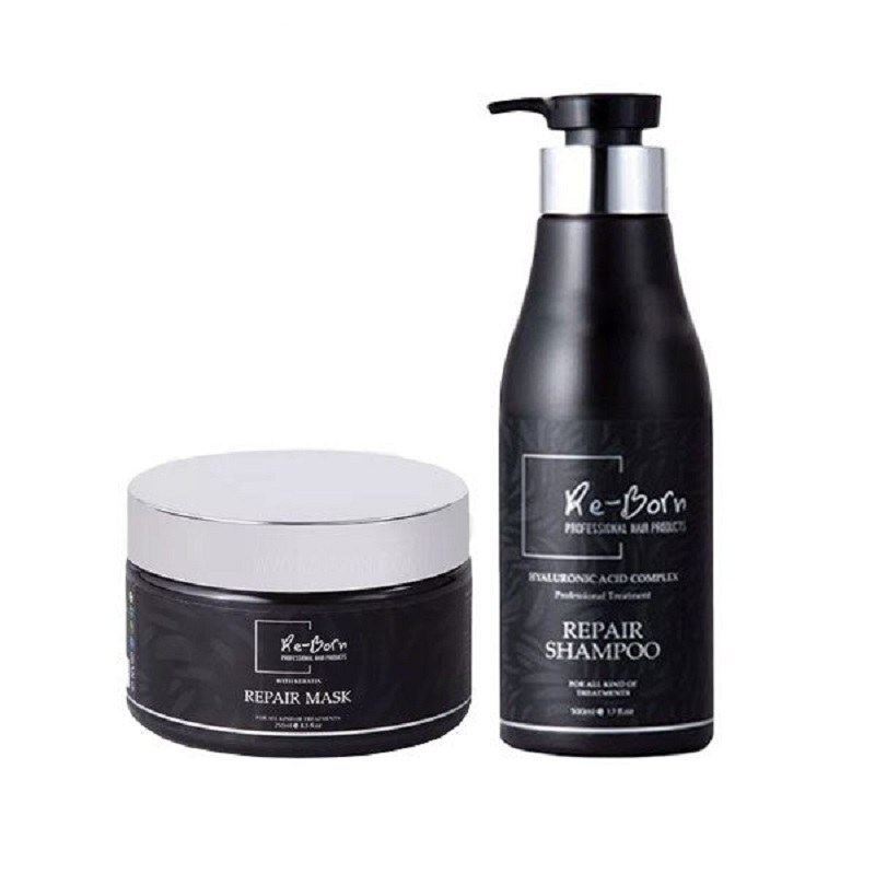 شامپو و ماسک مو درمانی خاک رس ریبورن سوئد 2 عددی