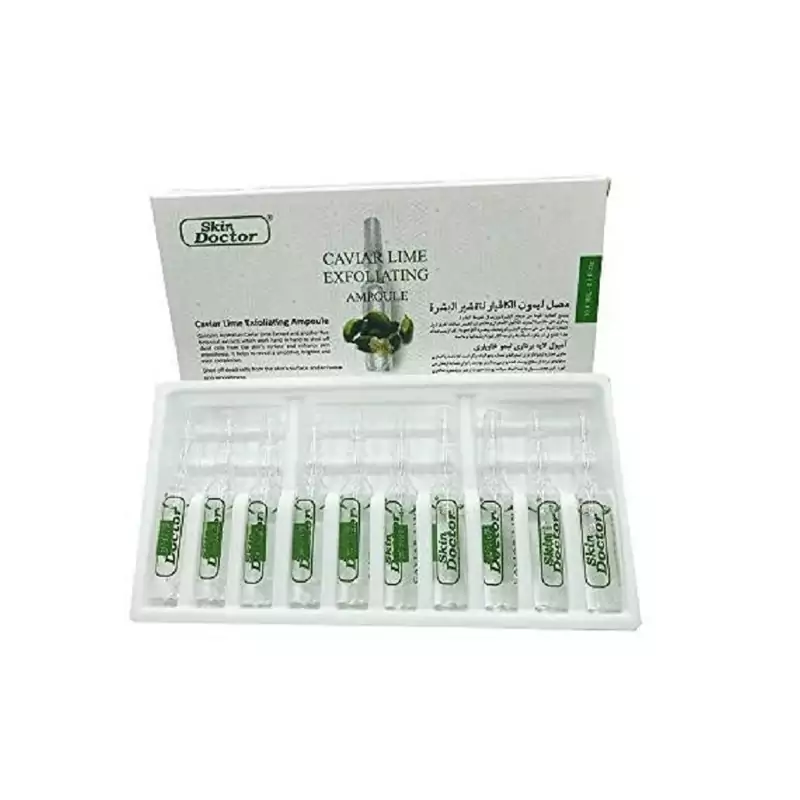 ویال لایه بردار لیمو خاویار دکتر اسکین بسته 10 عددی اصل
