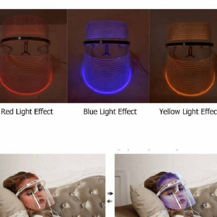 ماسک صورت LED نور درمانی با فناوری جدید میکروجریان