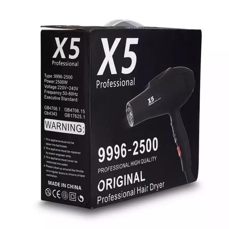 سشوار حرفه ای X5 قدرت 2200 وات مدل 9996